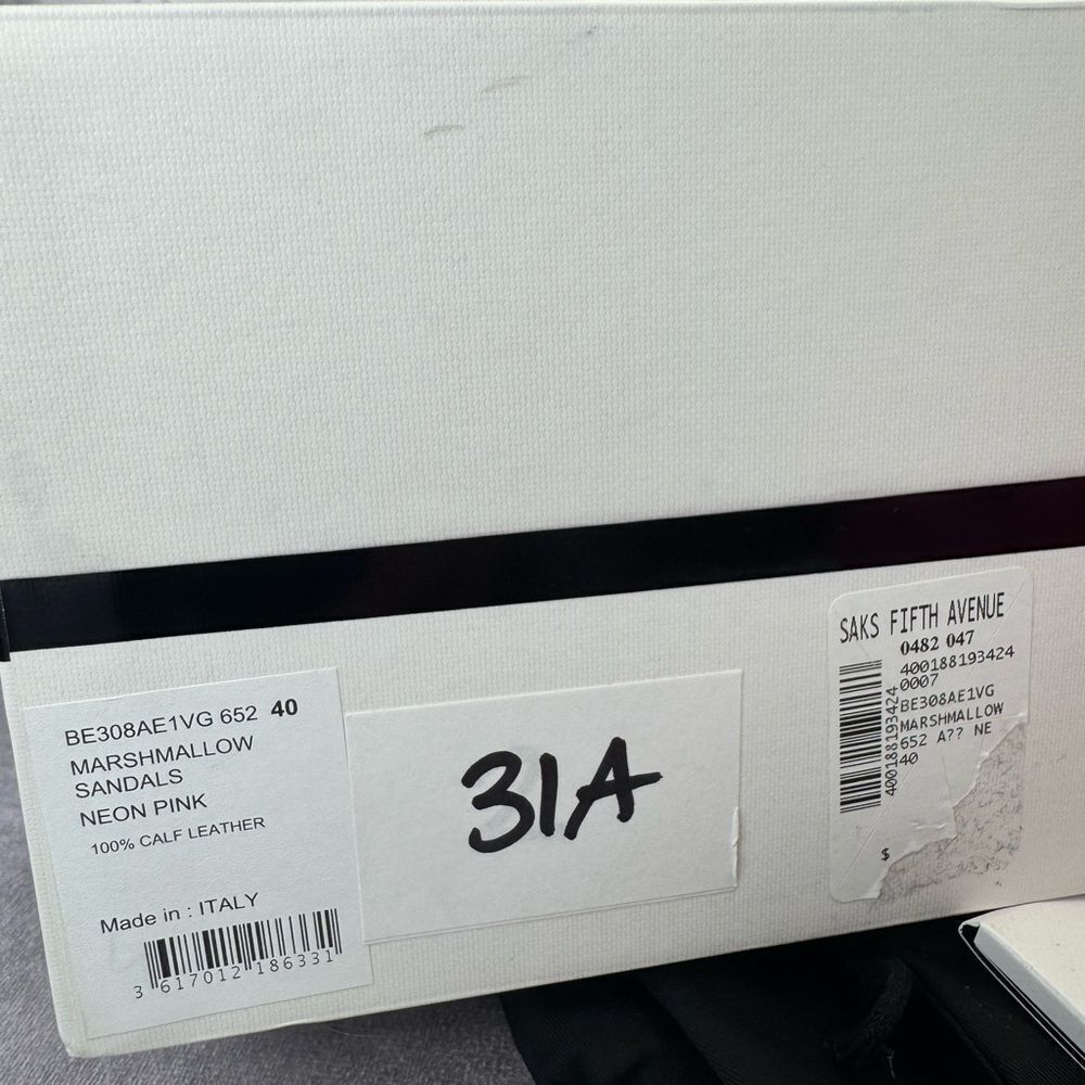 Givenchy Pink Leather Marshmallow Wedge Sandals NIB 40 - Picture 11 of 11